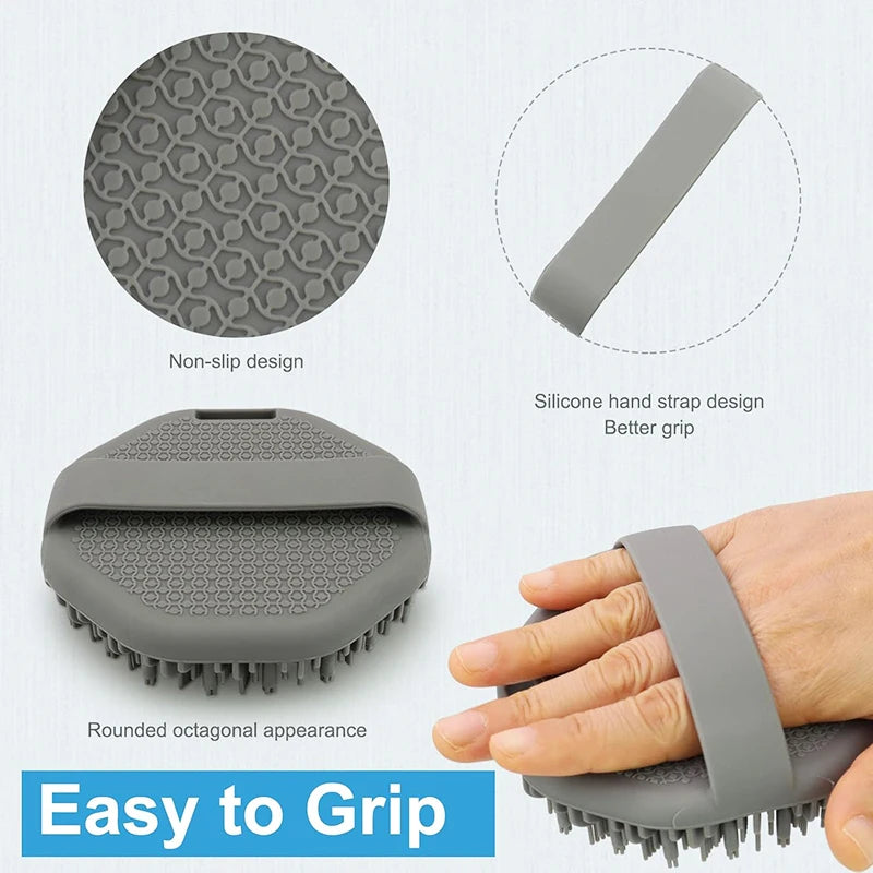 Silicone Body Scrubber Exfoliating Body Wash Scrubbers Exfoliator Shower Body Brush for Effective Showering Exfoliation