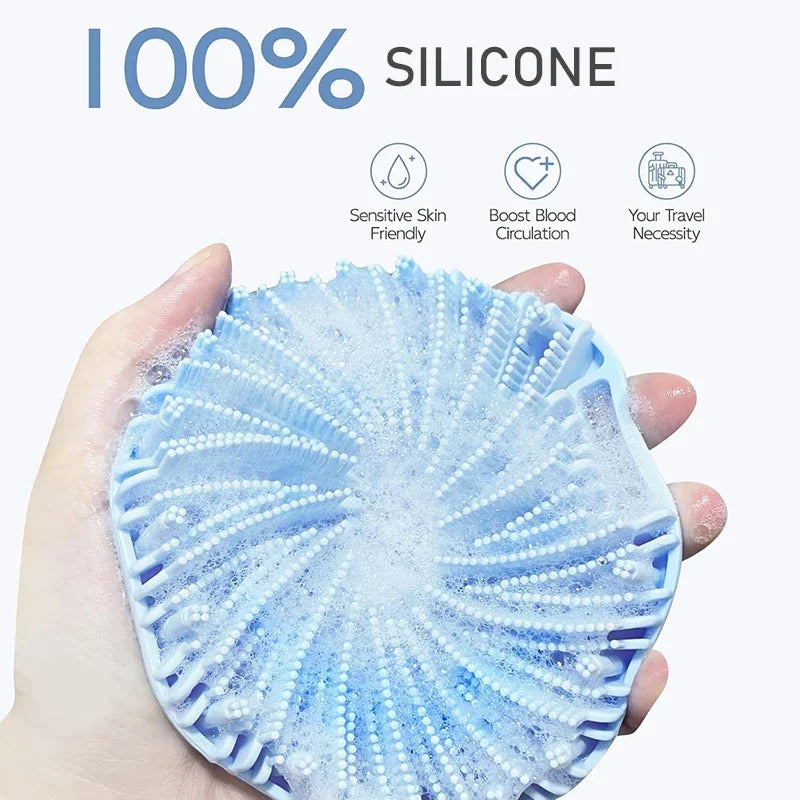 Silicone Body Scrubber Exfoliating Body Wash Scrubbers Exfoliator Shower Body Brush for Effective Showering Exfoliation