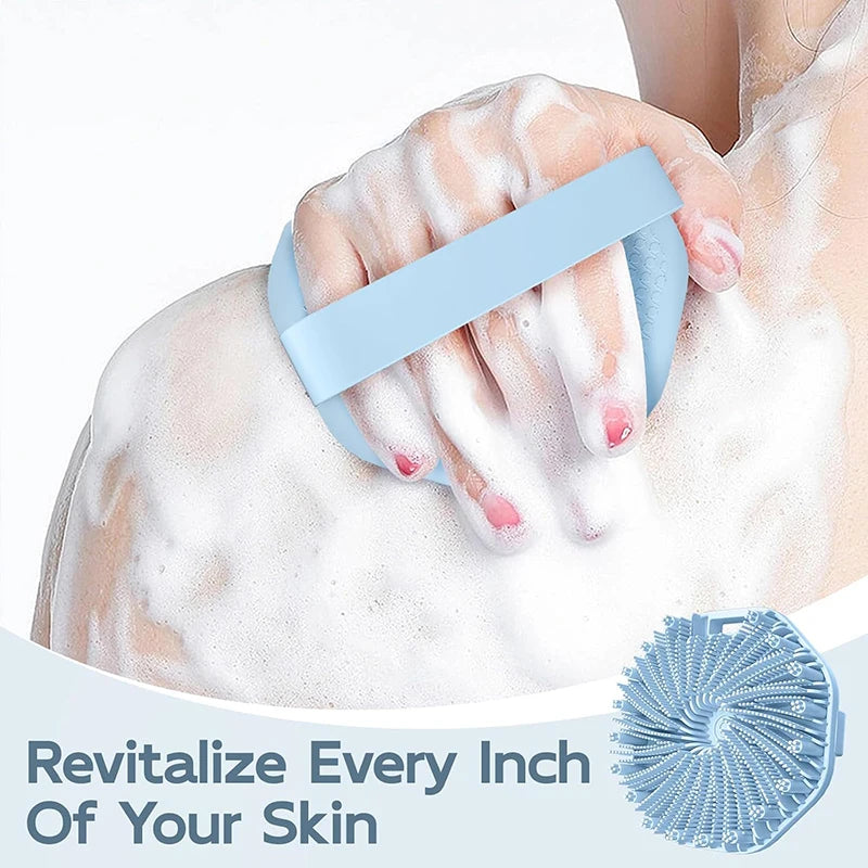Silicone Body Scrubber Exfoliating Body Wash Scrubbers Exfoliator Shower Body Brush for Effective Showering Exfoliation